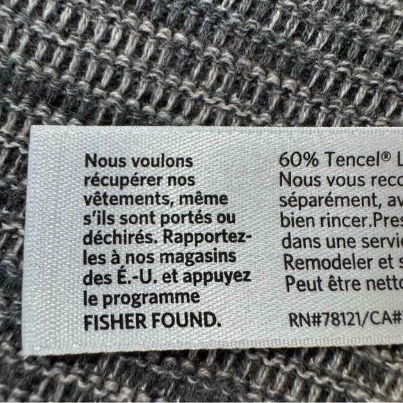 Eileen Fisher Oat Simple Cardigan Tencel Organic Cotton Petite Medium NWT $288 - Picture 9 of 12